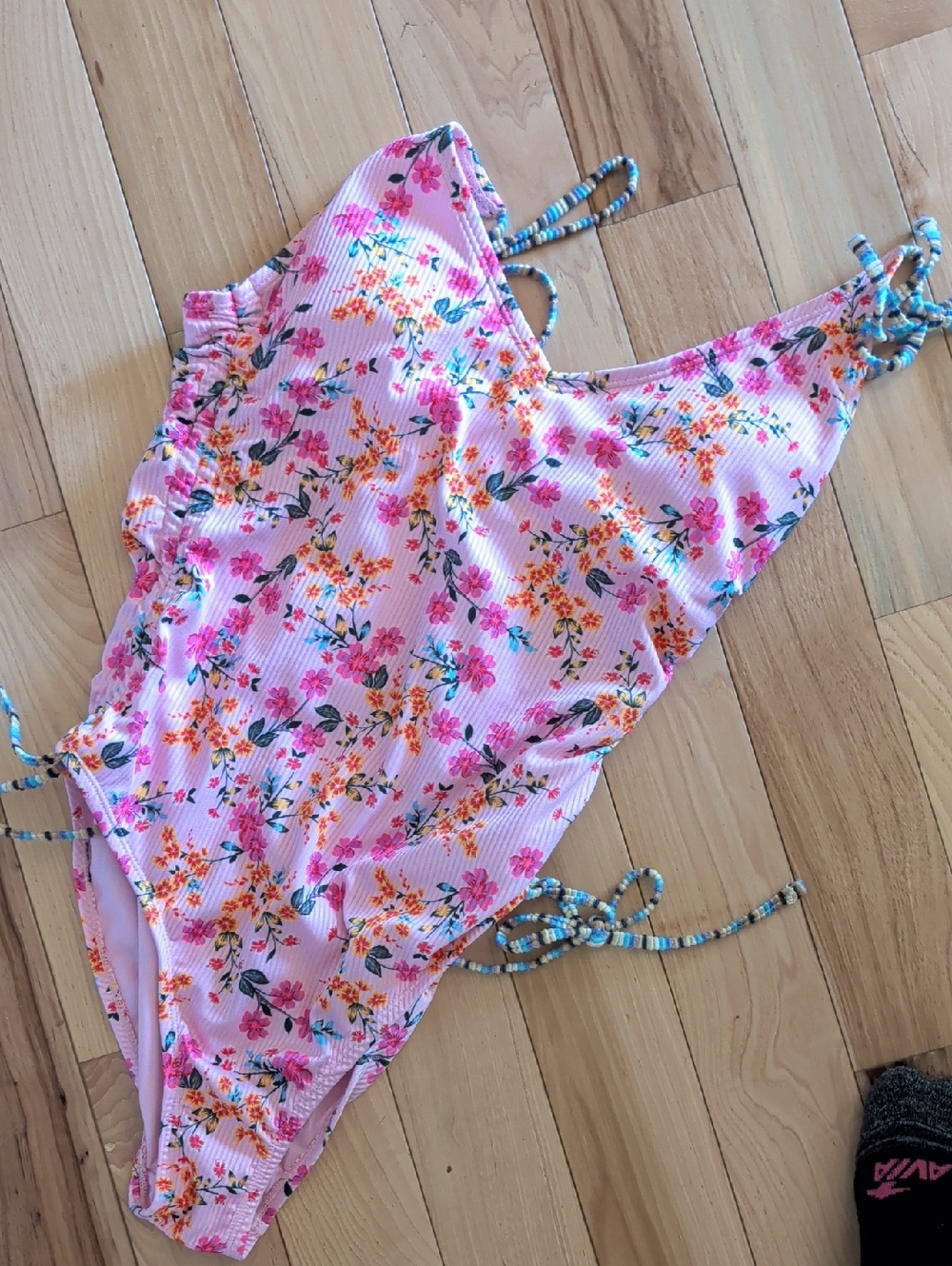 No Boundaries Pink Floral One-Piece Swimsuit